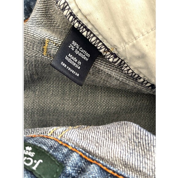 J. Crew Stretch HIPSLUNG Women Blue Jeans Denim Pants 29S Dark Wash Bootcut - Picture 6 of 7